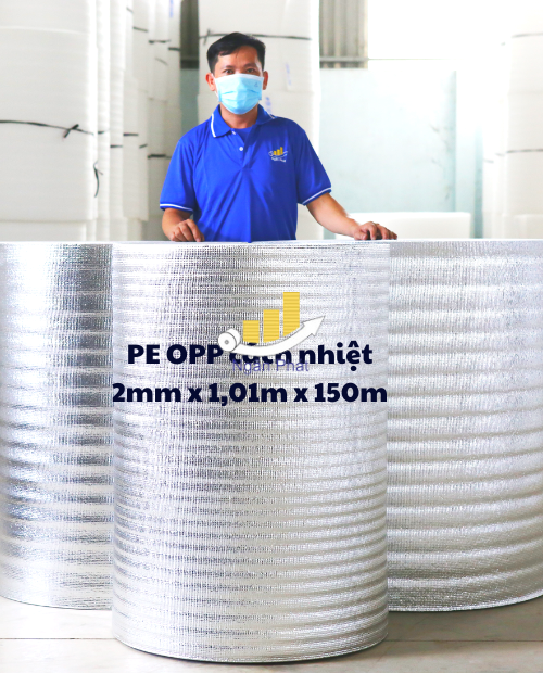 OPP cách nhiệt 2mm x 1,01m x 150m